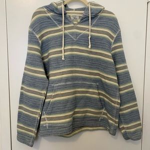 Lucky Brand Blue Striped Beach Pullover
